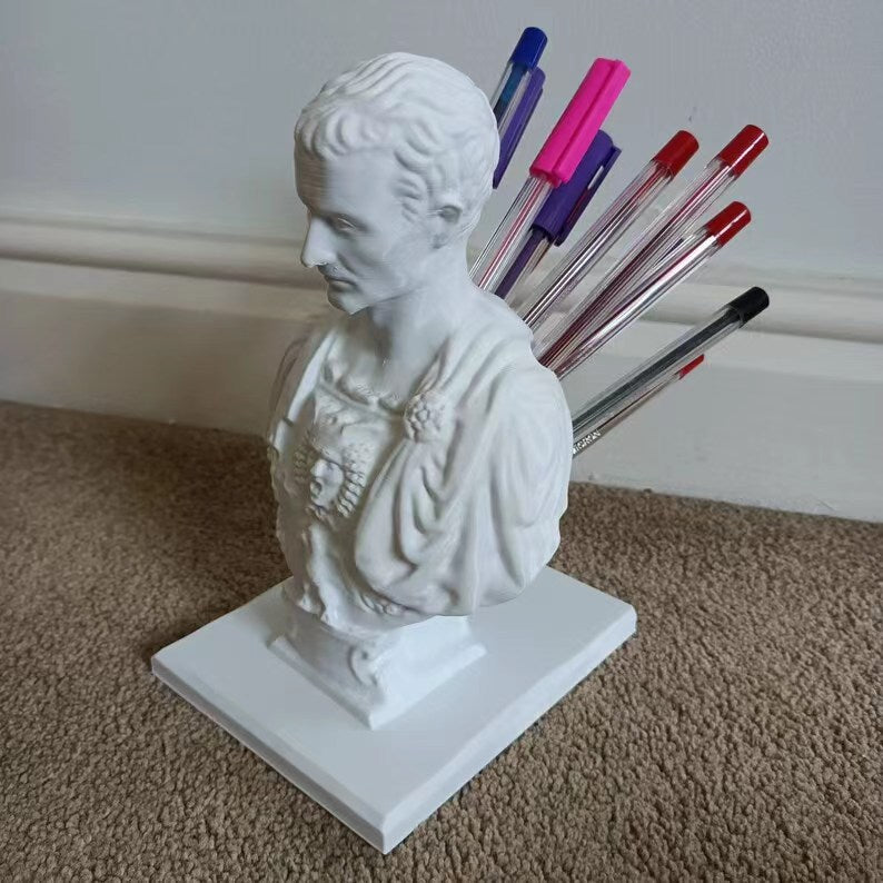 Statue Penholder Pen Holder Storage Ideas Modeling Pen Holder