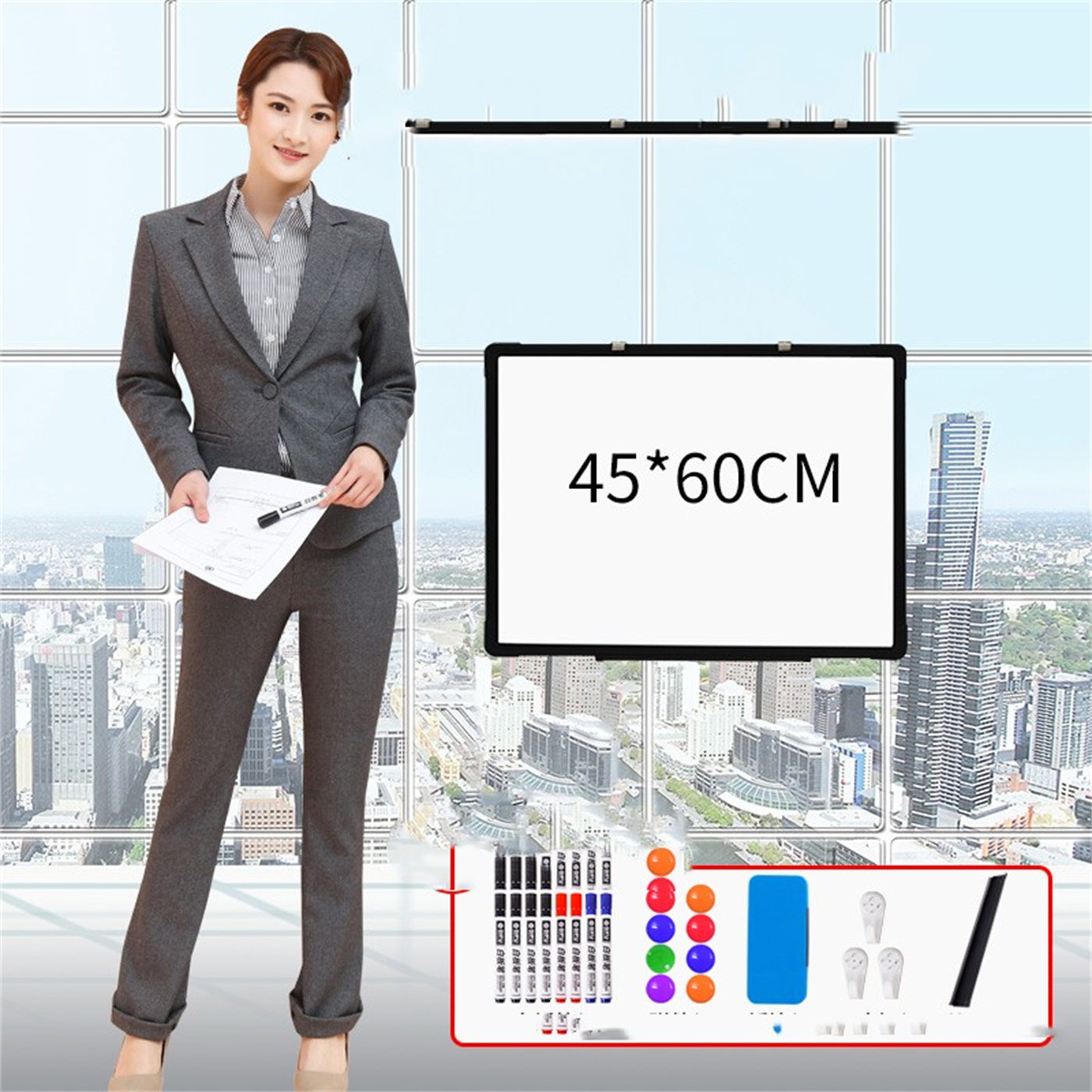 Message Display Whiteboard Hanging Type