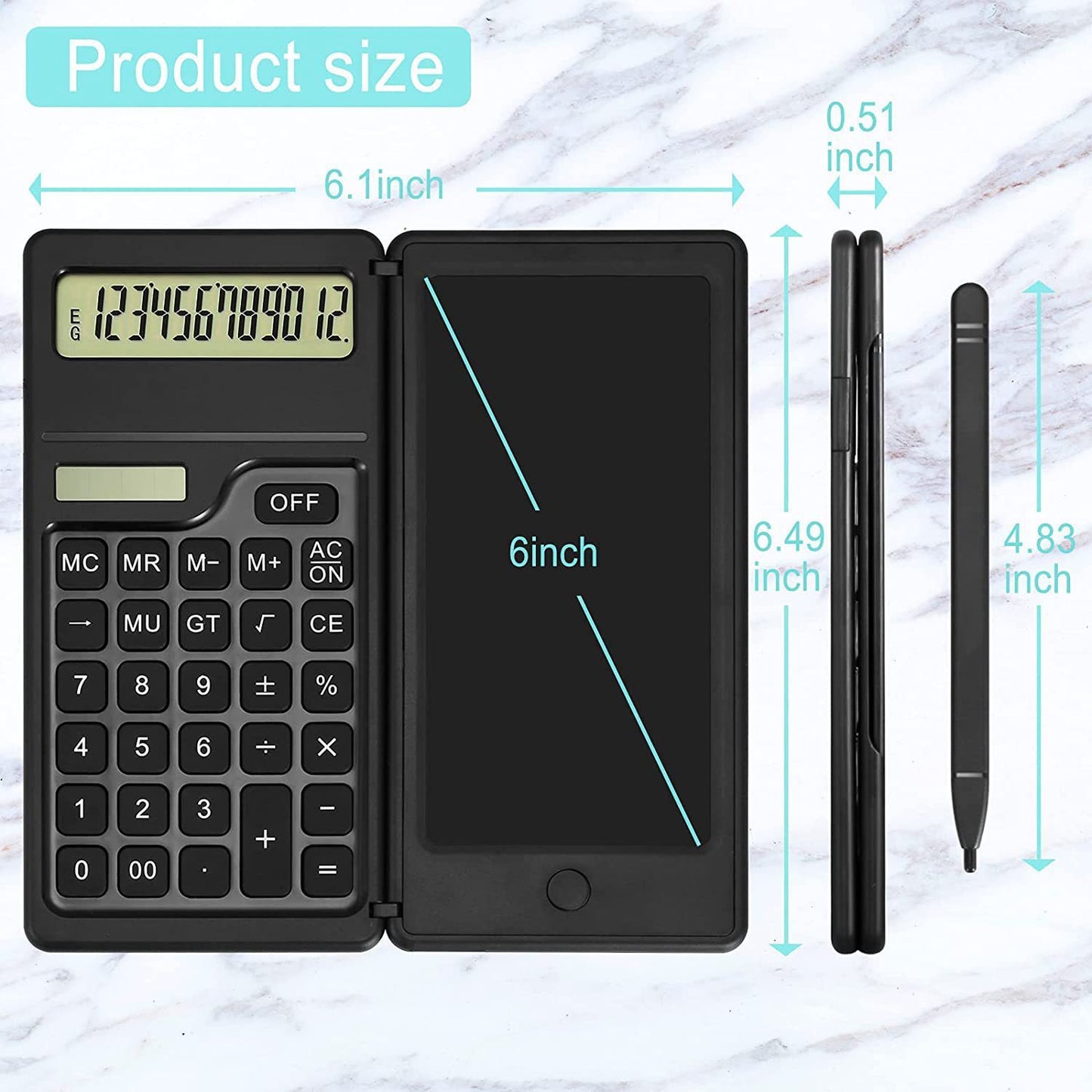Solar Calculator Handwriting Board Learning