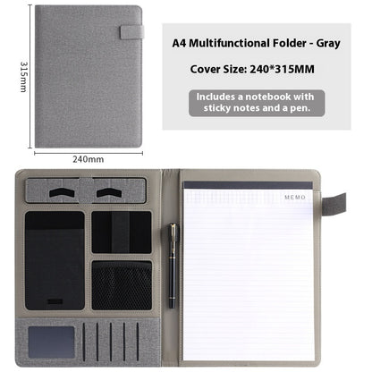 Leather Business Multifunction A4 Fashion Folder