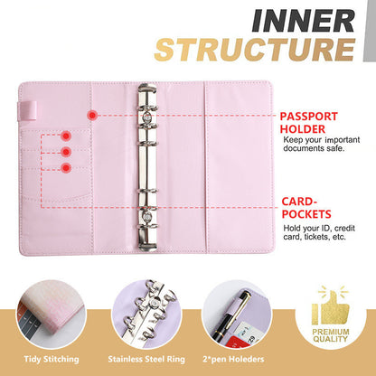 Macaron Loose Leaf Folder Ledger Notebook