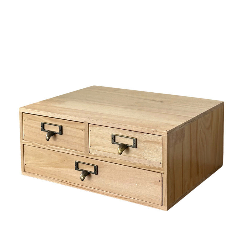 Wooden Desktop Storage Rack Sundries Stationery