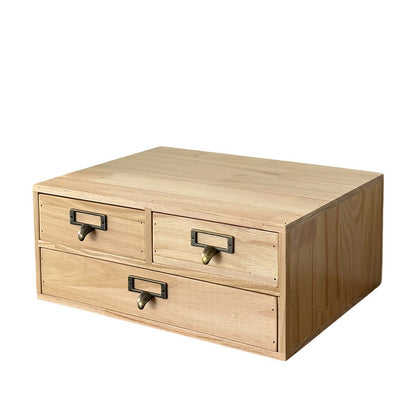 Wooden Desktop Storage Rack Sundries Stationery