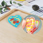 Acrylic Girl Heart Clip Stationery Fixed