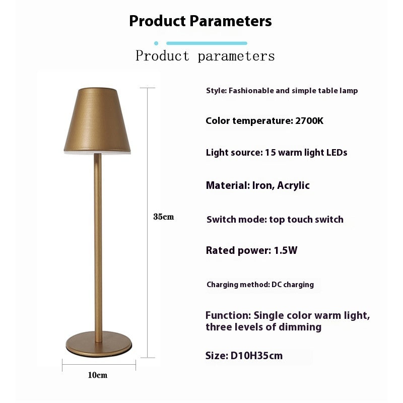 LED Charging Warm Light Decoration Creative Atmosphere Desk Lamp