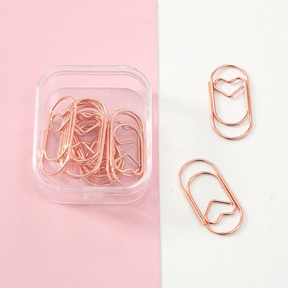 Simple Paper Clips Set Cultural And Creative Office Bookmark