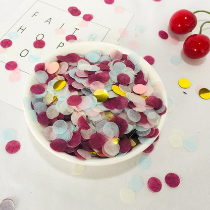 Colorful Paper Scrap Rain Round Shredded Paper