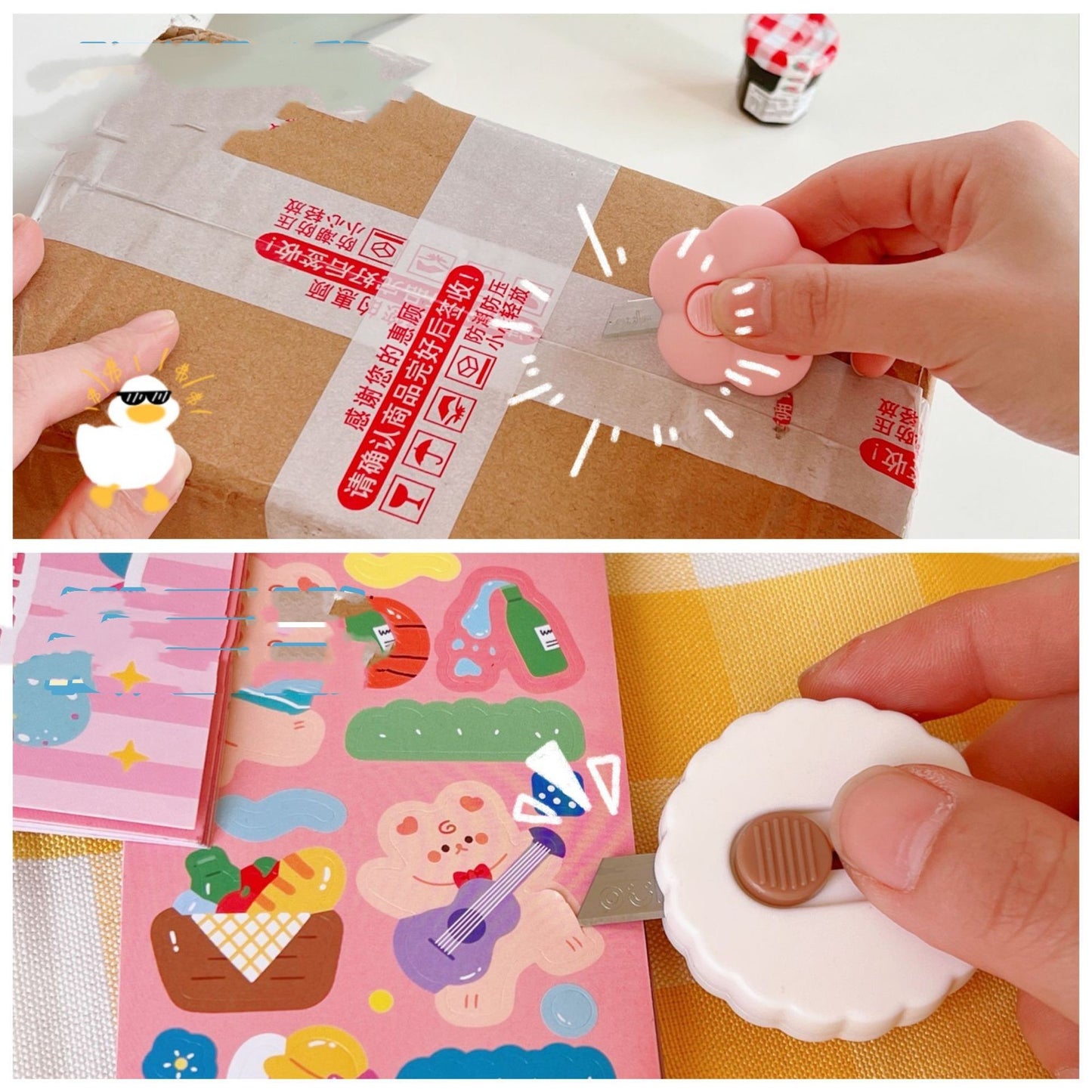 Students Create Flowers With Box Cutters