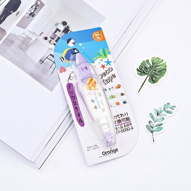 Creative Cartoon Push Correction Tape Stationery