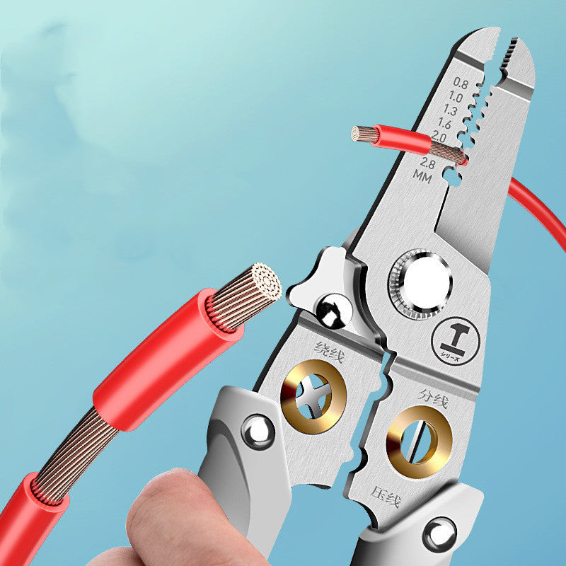 Lvlin Wire Stripper Electrician Cable Cutters Peeling Pliers Multifunctional