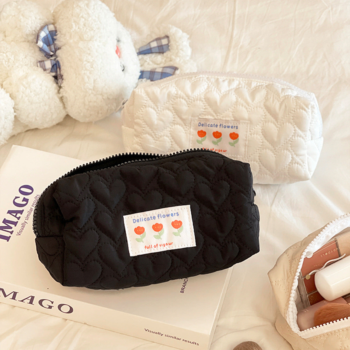 Girls Heart Premium Portable Stationery Bag