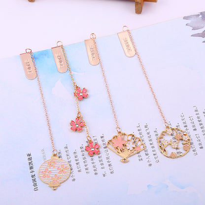 Creative Personality Alloy Stationery Pendant Bookmark