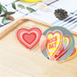 Acrylic Girl Heart Clip Stationery Fixed