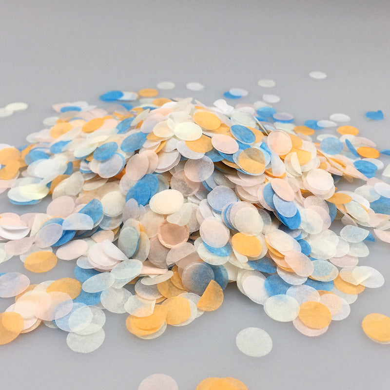 Colorful Paper Scrap Rain Round Shredded Paper