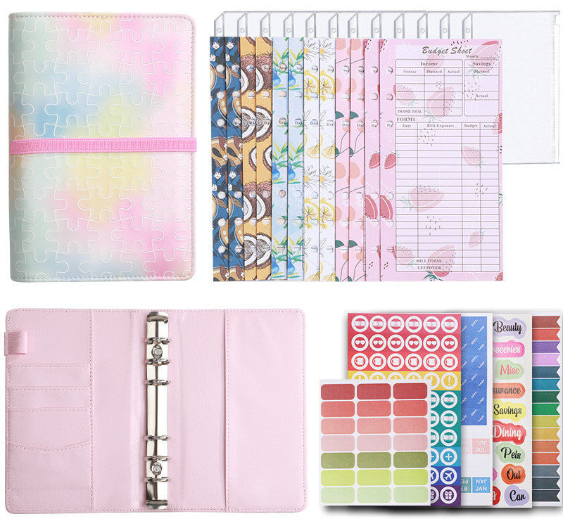 Macaron Loose Leaf Folder Ledger Notebook