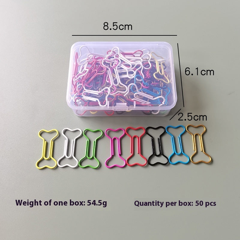 Creative Boxed Bone Paper Clips