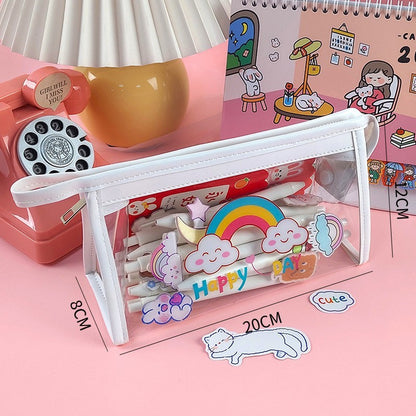 Transparent Large Capacity Visual Stationery Box