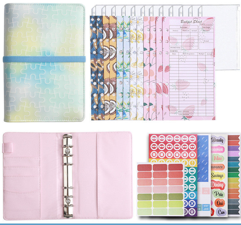 Macaron Loose Leaf Folder Ledger Notebook