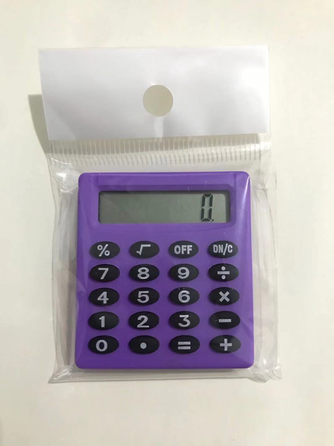 Mini Calculator Pocket Button Battery