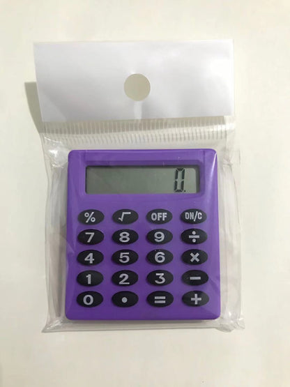 Mini Calculator Pocket Button Battery
