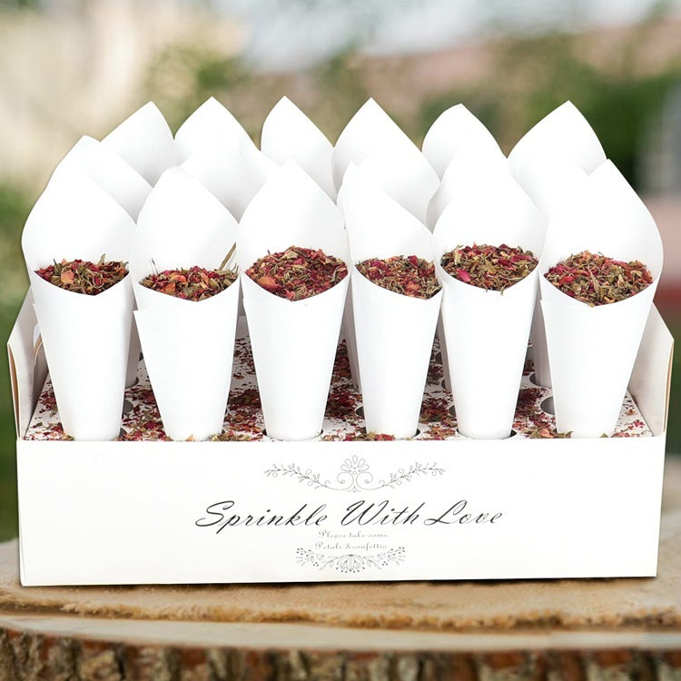 Wedding Paper Cone Box Wedding Kraft Paper
