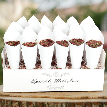 Wedding Paper Cone Box Wedding Kraft Paper