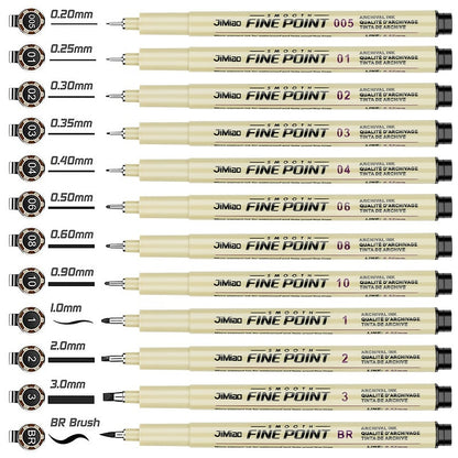 Waterproof Hook Line Art Cartoon Design Sketch Hand Drawn Syringe Drawing Pen