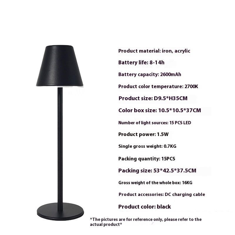 LED Charging Warm Light Decoration Creative Atmosphere Desk Lamp