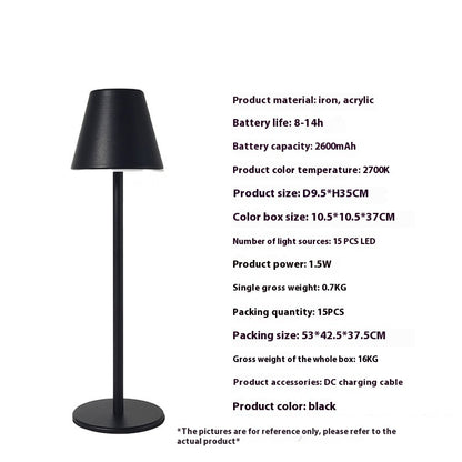 LED Charging Warm Light Decoration Creative Atmosphere Desk Lamp