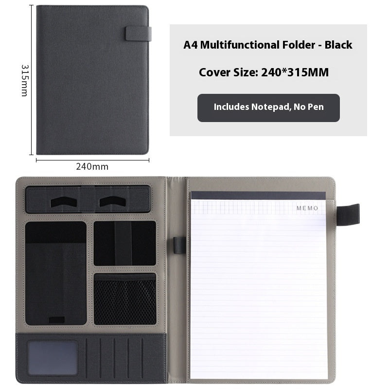 Leather Business Multifunction A4 Fashion Folder