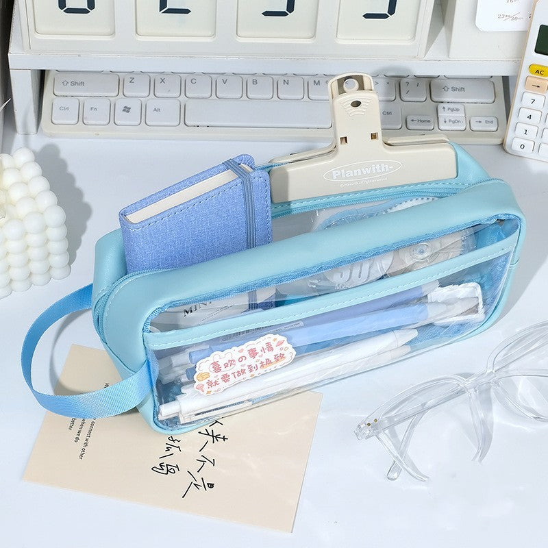 Transparent Large Capacity Visual Stationery Box