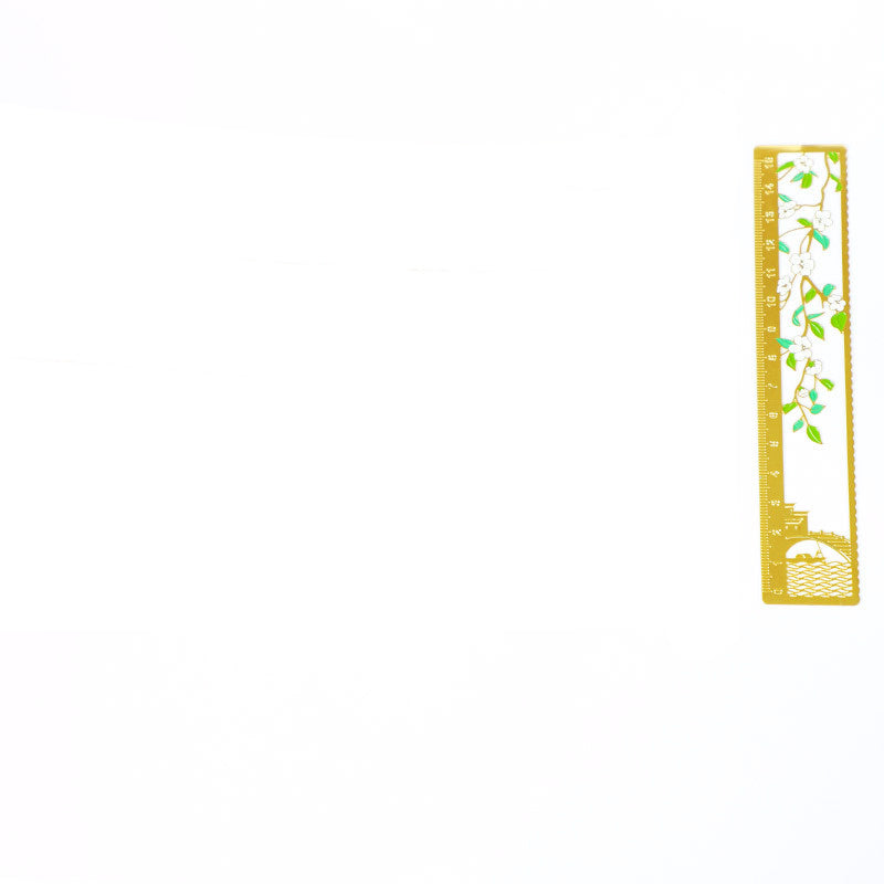 Ruler Metal Bookmark Drawing Straight Ruler