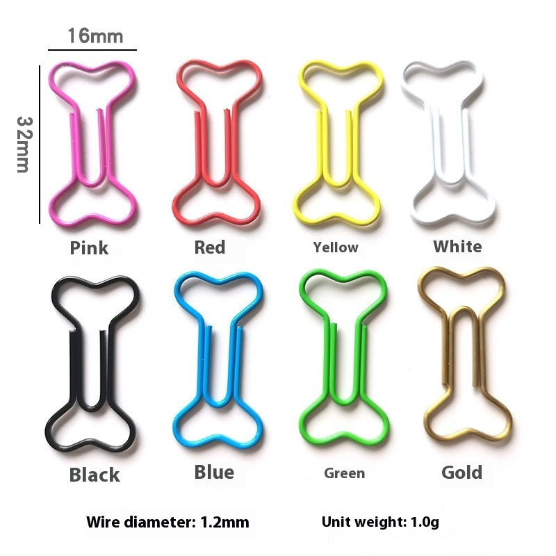 Creative Boxed Bone Paper Clips