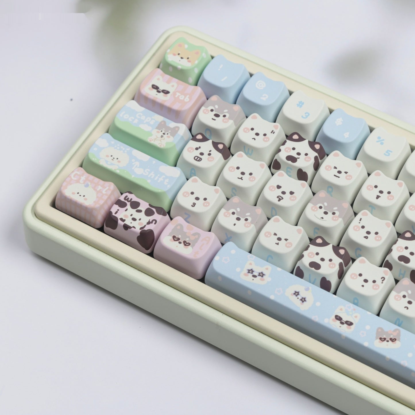 Cat Highly Cute Puppy Full Set PBT Sublimation Key Cap