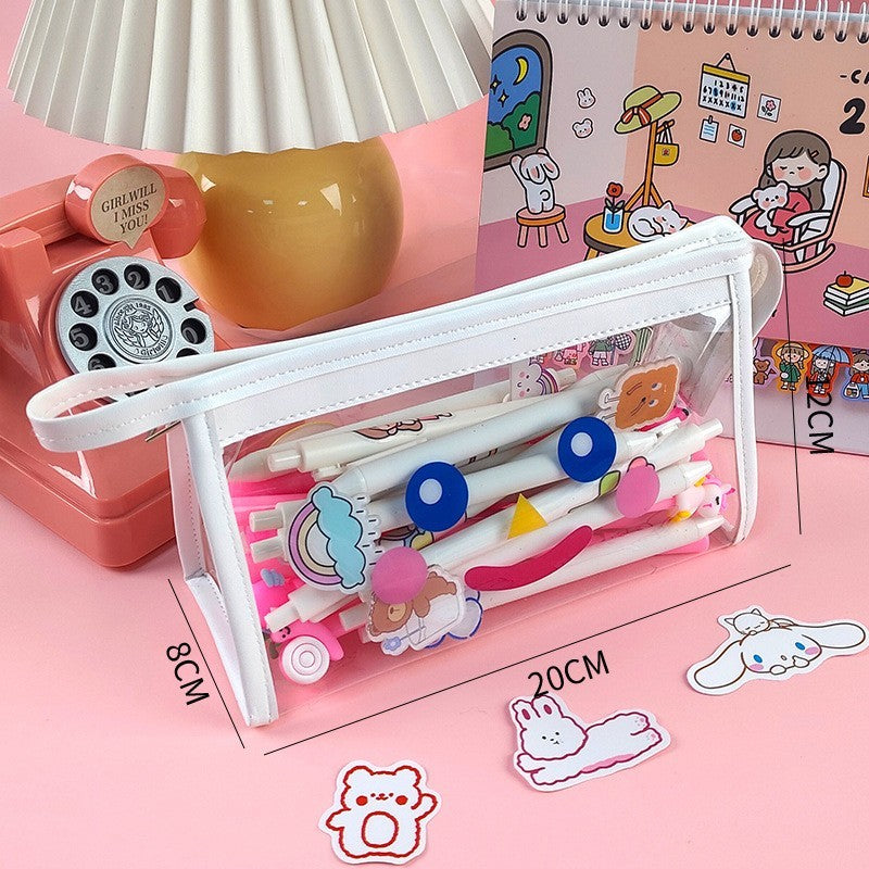 Transparent Large Capacity Visual Stationery Box