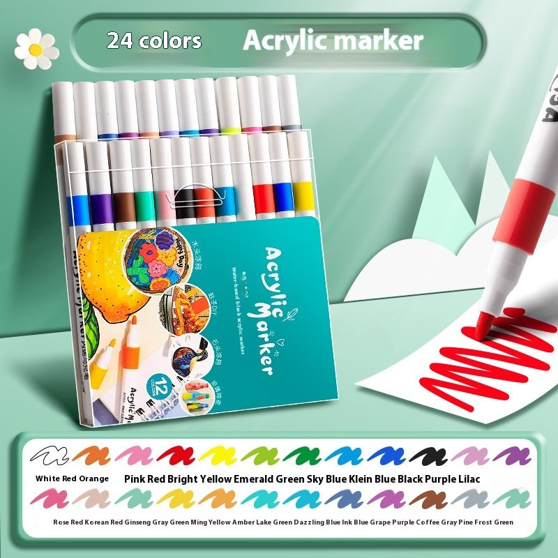 True Color Acrylic Marker Pen Student Only Color Painting
