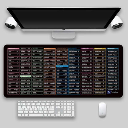 Shortcut Key Mouse Pad Oversized Thickened Desk Keyboard Pad