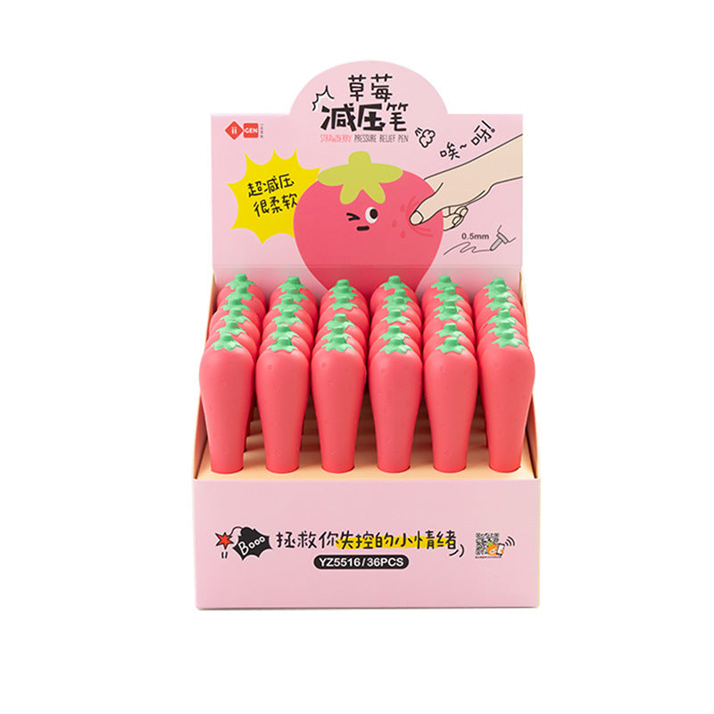Cartoon Decompression Pen Cactus Gel Pen Creative Decompression Vent Pen