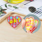 Acrylic Girl Heart Clip Stationery Fixed