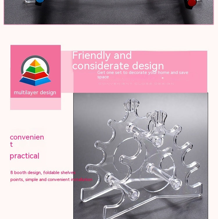 Plastic Stationery Pencil Makeup Display Rack