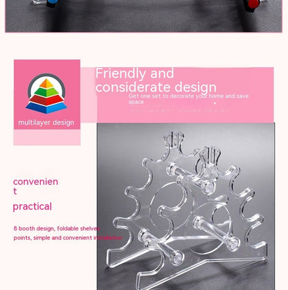 Plastic Stationery Pencil Makeup Display Rack