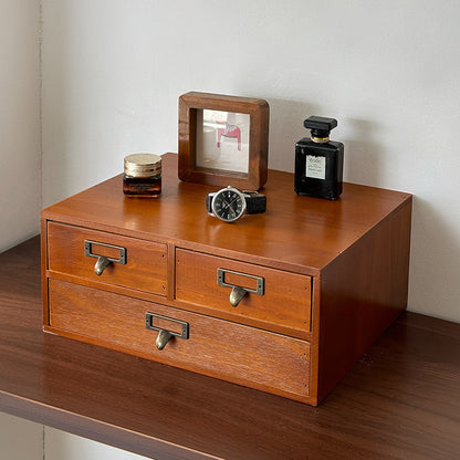 Wooden Desktop Storage Rack Sundries Stationery