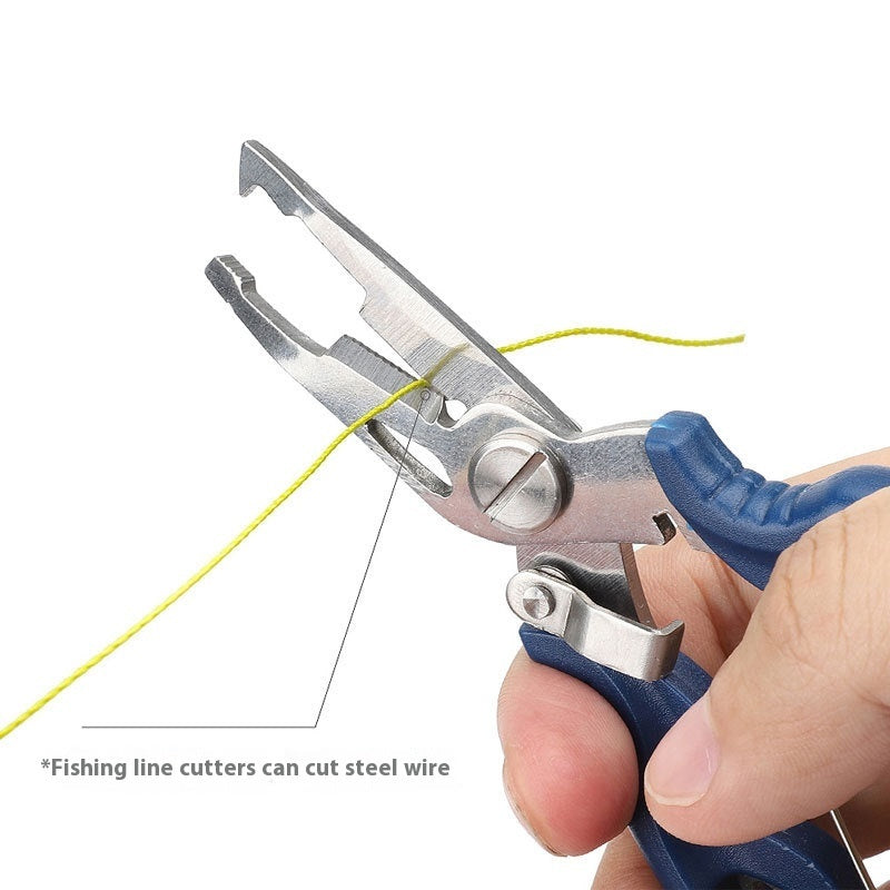 Stainless Steel Curved Mouth Lure Cable Cutters Safety Ring Opening Tools Lure Accessories