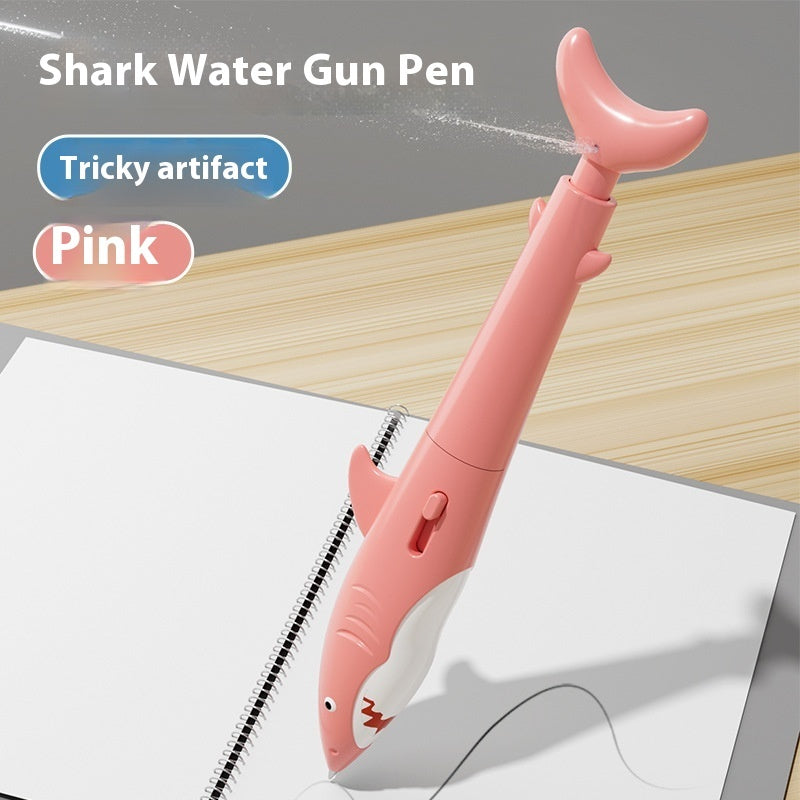 Shark Water Gun Pen Press Water Spray Ballpoint Pen