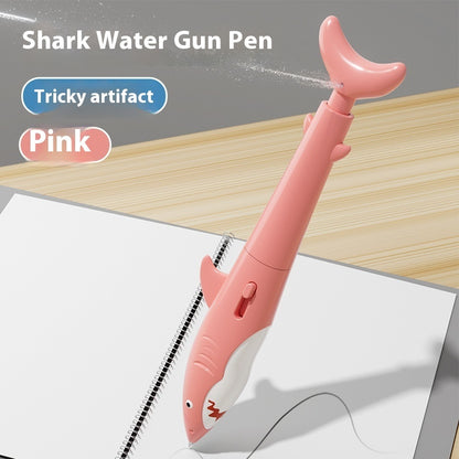 Shark Water Gun Pen Press Water Spray Ballpoint Pen