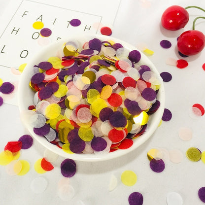 Colorful Paper Scrap Rain Round Shredded Paper