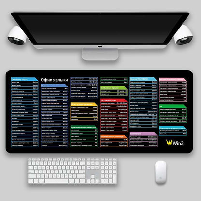 Shortcut Key Mouse Pad Oversized Thickened Desk Keyboard Pad