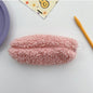 Korea Plush Pencil Case Lamb Hair Stationery Bag Avocado Green Stationery
