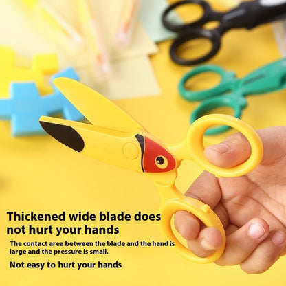In Stock Children's Plastic Scissors Children's Safety Manual Scissor