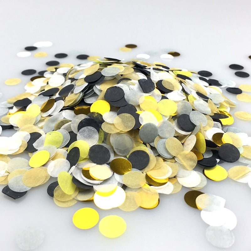 Colorful Paper Scrap Rain Round Shredded Paper